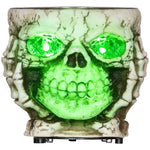 Halloween Decoration Garden Skeleton, Electric with Glowing Eyes & Scary Sound, Stainless Steel