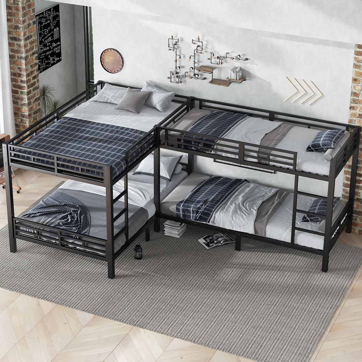 Upholstered Double Bed with Hydraulic Storage 160x200, Beige Bouclé