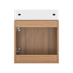 Bathroom furniture washbasin with vanity unit 46 cm, hanging, small guest, in furniture