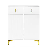 Sideboard, Adjustable Shelves with Drawers, White