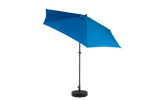 Outdoor Umbrella 9 Ft Double Sided Rectangular with Crank, Blue