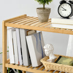 Beach Shelf 4-Tier Bookshelf Bamboo Natural Finish