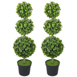 Artificial Plants, Plastic Leaves Flocked Soil, Green