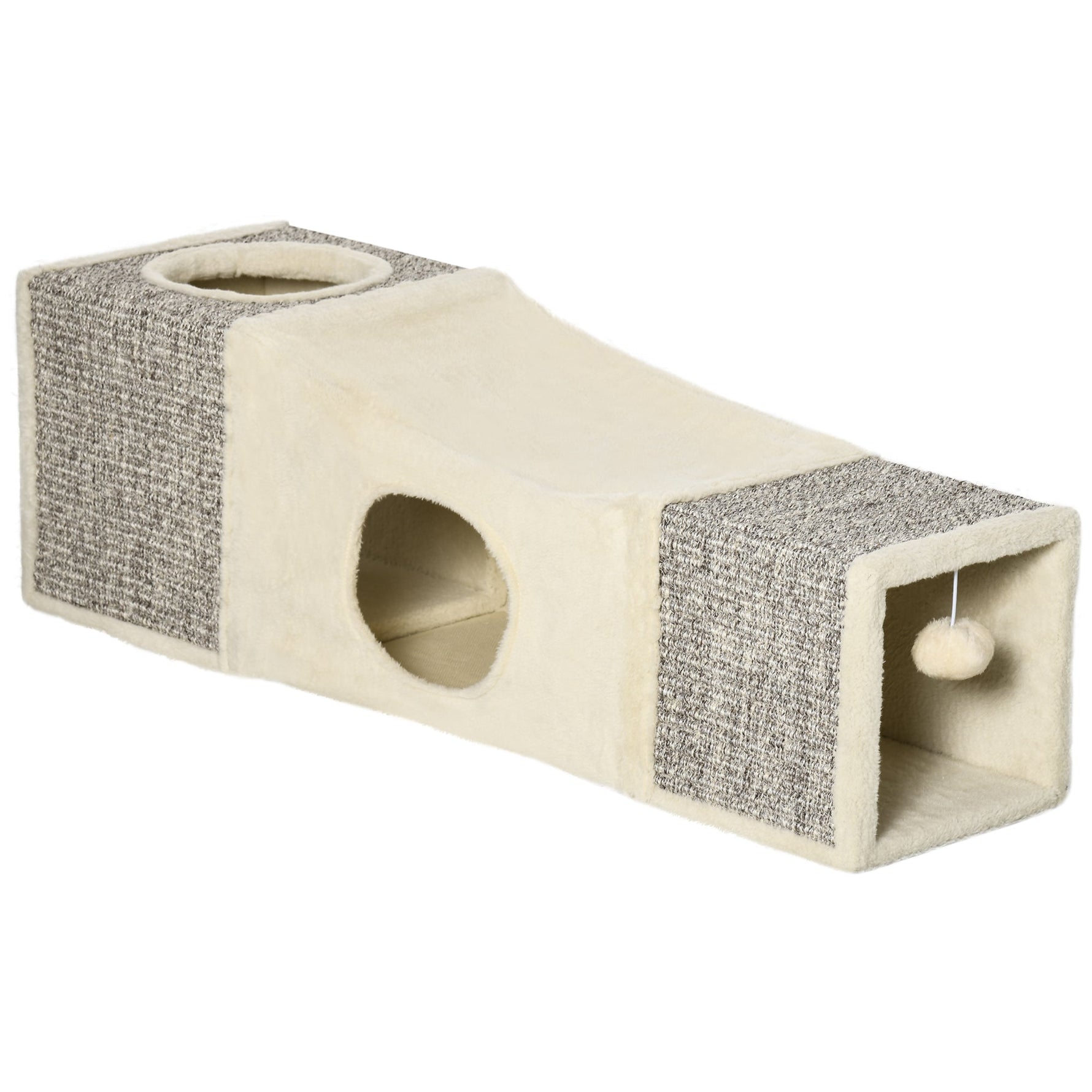 Cat Tunnel, Play Ball Sisal, Brown+Beige