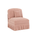 Windsor Armless Sofa with 1 Cushion, Chenille - Pink