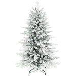 Artificial Christmas Tree 150cm 1162 Branches Snow, Green & White