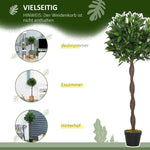 Artificial Bay Trees, 120 cm, Cement Pot, Green