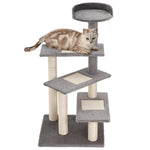 Climbing Tree Cat Tree, 5 Layers, Beige Grey