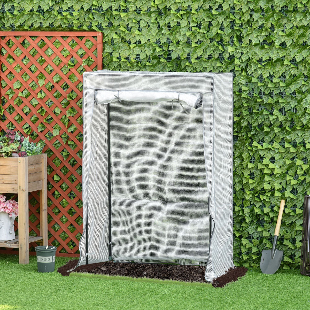 Greenhouse Foil Hothouse PE Mesh Film 101x50x150cm White