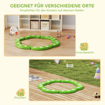 Balance Beam with 6 Curved Segments and Sensory Protrusions, 50 kg Capacity, Green