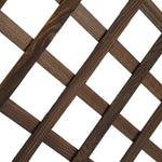 Raised Garden Bed with Trellis Flower Box, 72.5x31.5x149.5cm, Wooden