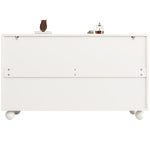 Sideboard Cabinet with Storage and Adjustable Top, White
