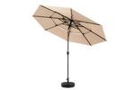 Outdoor Umbrella 14.8 Ft Double Sided Rectangular Large with Crank, Khaki