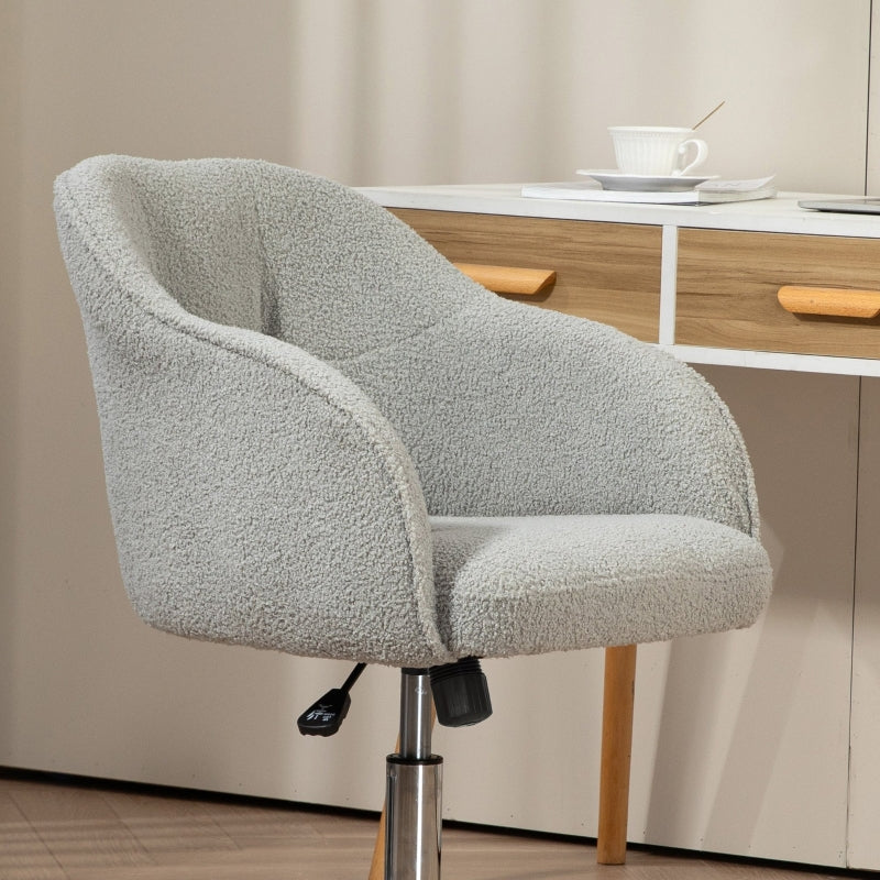 Home Office Chair, Ergonomic Swivel Rocking, Gray