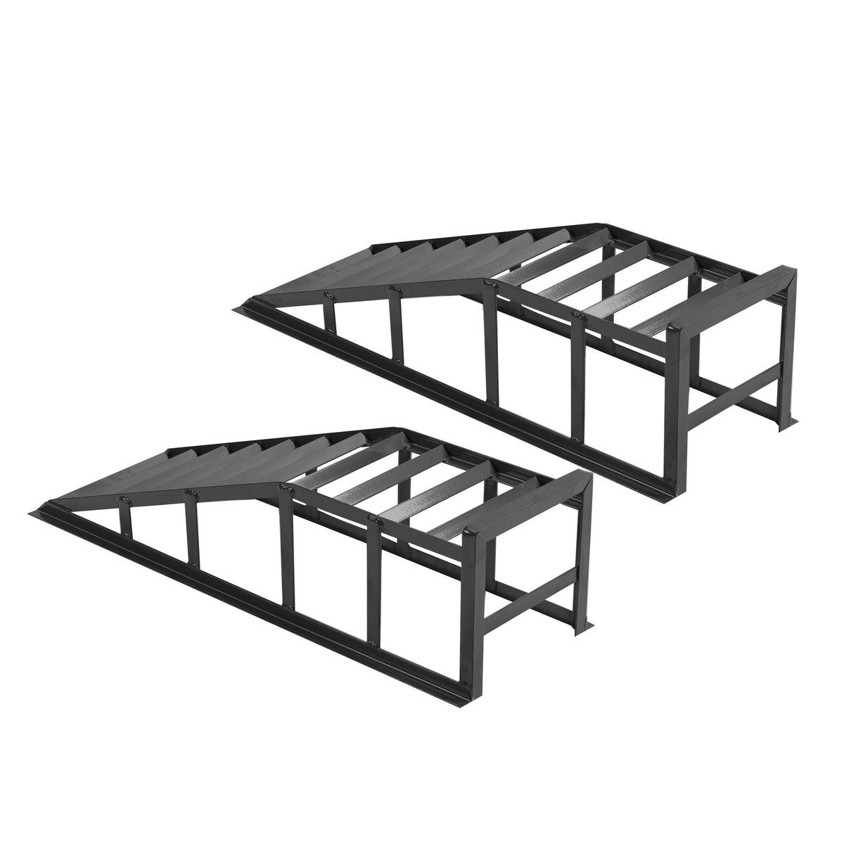 Car Ramps 2000kg Capacity Height-Adjustable Non-Slip Surface Grey