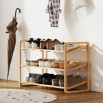 Bamboo Shelf 3-Tier Design 30 kg Load Capacity Wood