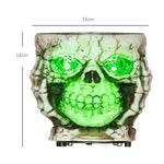 Halloween Decoration Garden Skeleton, Electric with Glowing Eyes & Scary Sound, Stainless Steel
