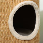 Cat Tree, Plush Sisal Surface, Brown-Beige