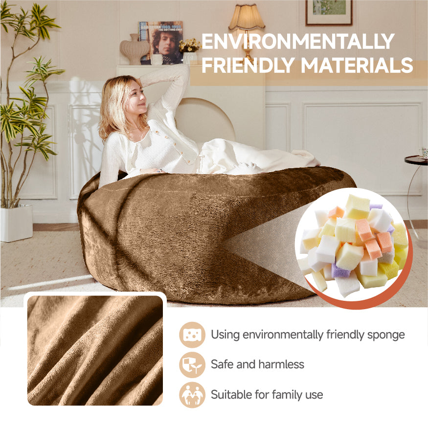 120 Beanbag Chair Sofa for Adults Soft Comfortable Reading