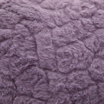 Office Chair with 26.4 Inch Wide Adjustable Swivel Seat, Violet Artificial Rabbit Hair
