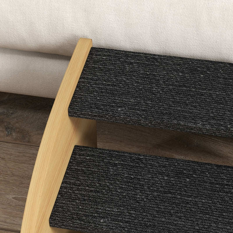 Pet Stairs, 3 Steps for Small Dogs, Oak + Black