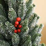Artificial Christmas Tree Table 170 Branches Snowy Berries Pine Cones Plastic