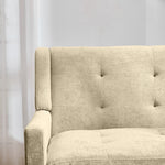2-Piece Accent Armchair Set - Single & Double, Upholstered, Solid Wood Legs
