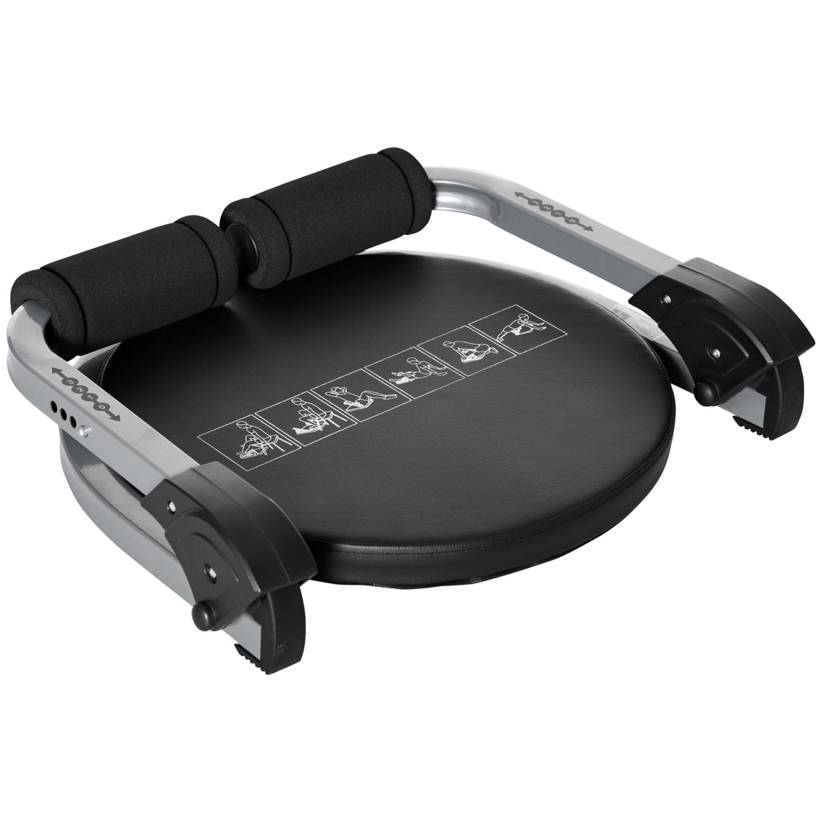 Abdominal Trainer, Foldable Height Adjustable Multi-Trainer, Metal