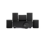 5.1 Compact Wireless Home Cinema System Milan Surround Sound Set WISA Low Latency - Black