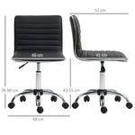 Office Chair, Height-Adjustable Swivel, 120 kg, Black