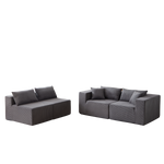 Modular L-Shaped Sectional Sofa 104-Inch 4-Piece - Corduroy