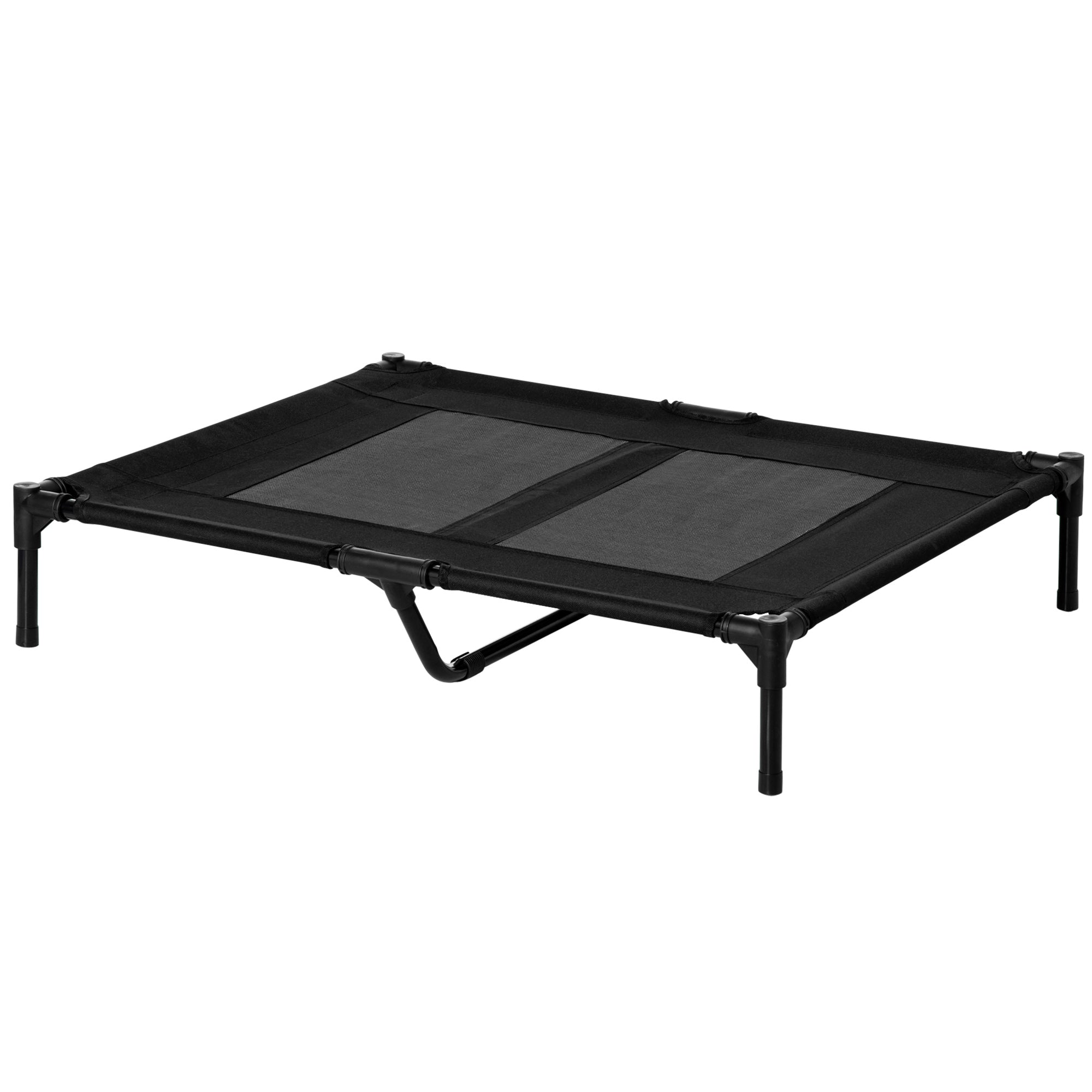 Dog Lounger Elevated Outdoor Bed & Sofa, Oxford Black