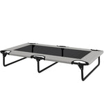 Portable Elevated Dog Bed, Raised Pet Breathable Mesh, Light Gray