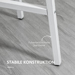 Dining Table for 4 People, Modern Living Room, Steel & Natural Wood