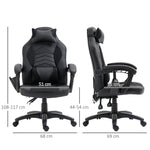 Gaming Chair Ergonomic with Heat & Vibration, Faux Leather
