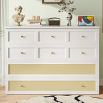 Mobile Wall Bed 140x200 Convertible Storage Drawers Shelf USB/Power Outlet - White