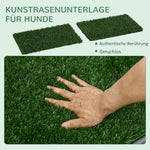 Dog Toilet, 2 Grass Mats, Potty Training, Indoor Outdoor, Green