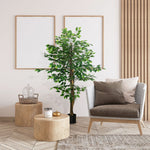 Ficus Tree Artificial Plant, Lifelike 150cm, Green
