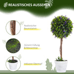 Artificial Lavender Plant, 60cm Potted Houseplant Set of 2, Indoor/Outdoor Use