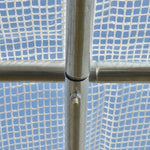 Greenhouse Foil 3.97 x 3.02 x 2m UV Protection Windproof Steel White