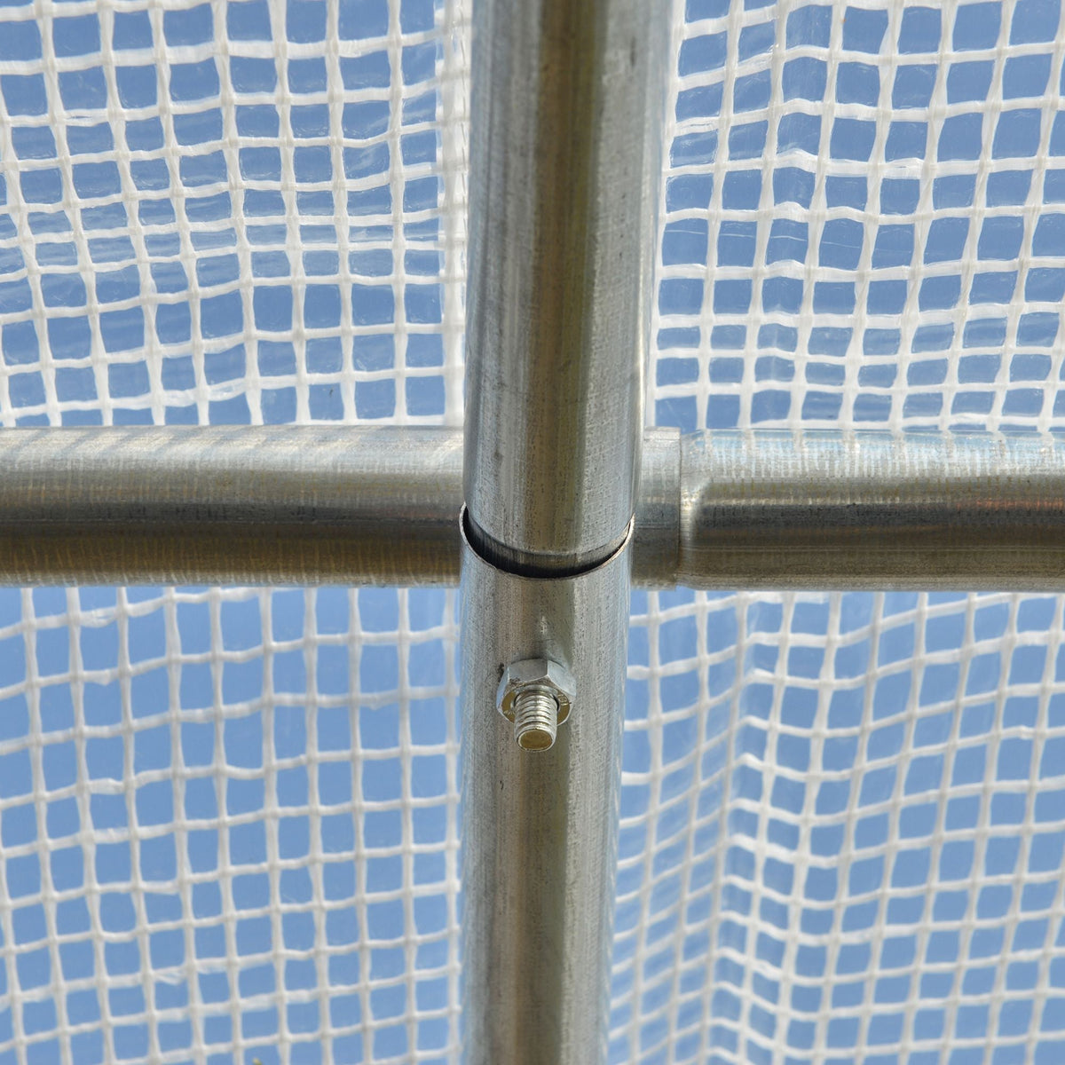Greenhouse Foil 3.97 x 3.02 x 2m UV Protection Windproof Steel White