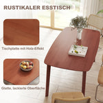 Dining Table, Country Style 150 x 80 cm, Brown Wood