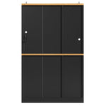 Tall Display Cabinet LED Lighting 104x40x180cm White/Black