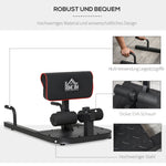 Sissy Squat Trainer, 3-in-1 Adjustable, Steel Black