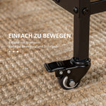 Folding Dining Table, 6 Person, Storage, Light Brown