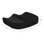 Orthopedic Seat Cushion, Memory Foam Coccyx Sciatica Back Pain Relief, Black