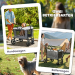 Dog Stroller Foldable, 30 kg, Dark Grey