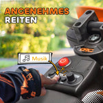 Electric Motorcycle for Children with Music and Training Wheels, 12V, Orange