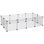 Small Animal Outdoor Enclosure, Flexible Metal Mesh, Black