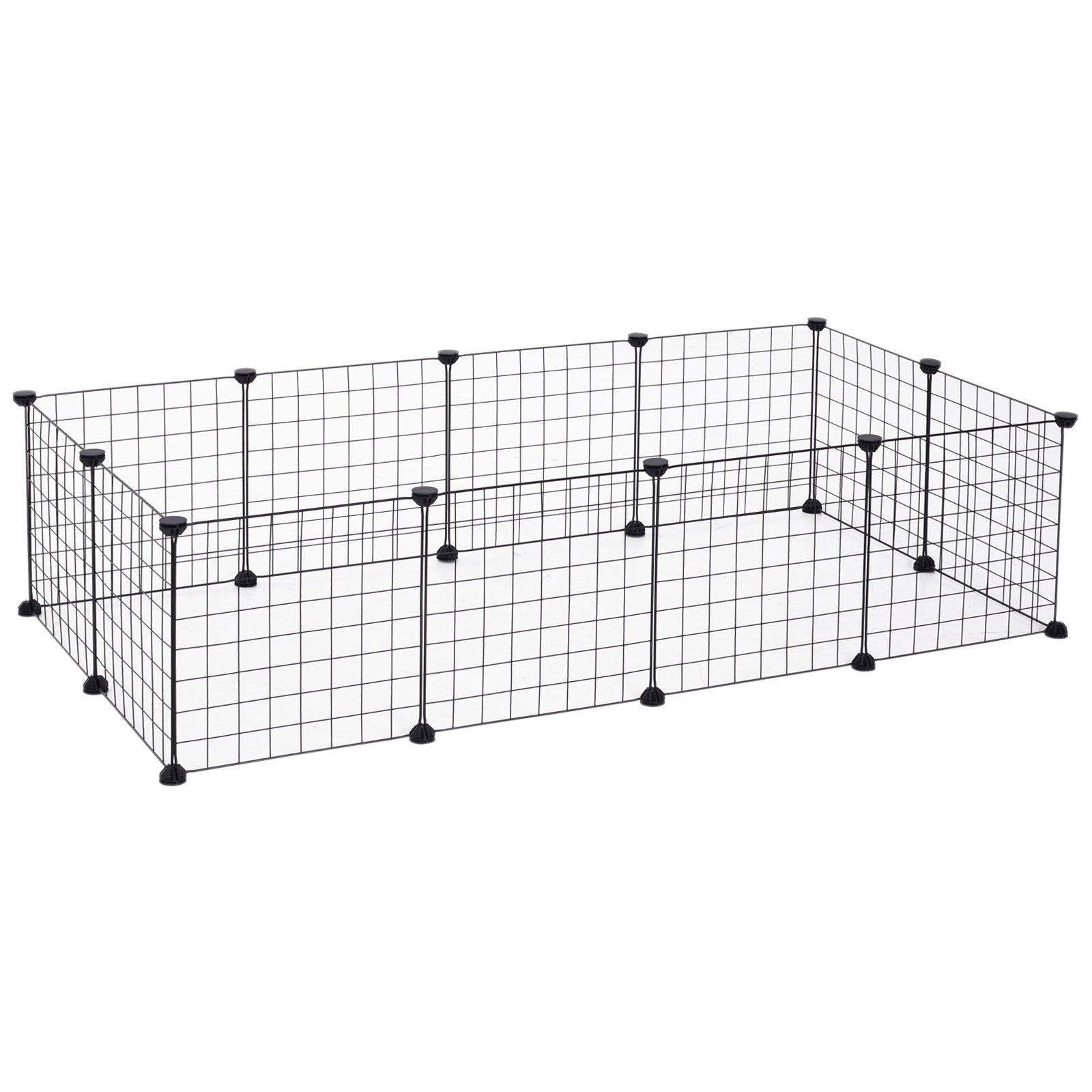 Small Animal Outdoor Enclosure, Flexible Metal Mesh, Black
